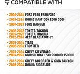 Adjustable 16"-24.8" High Truck Bed Racks | Yzona